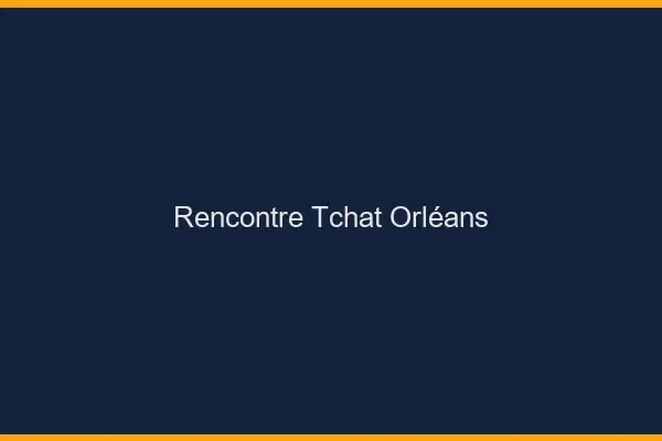 Rencontre Tchat Orléans