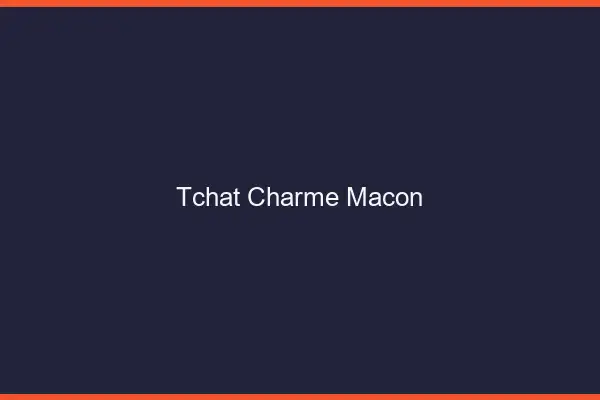 Tchat Charme Mâcon