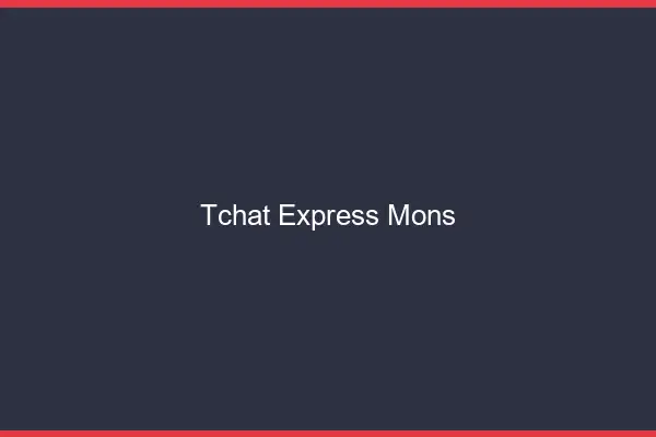 Tchat Express Mons