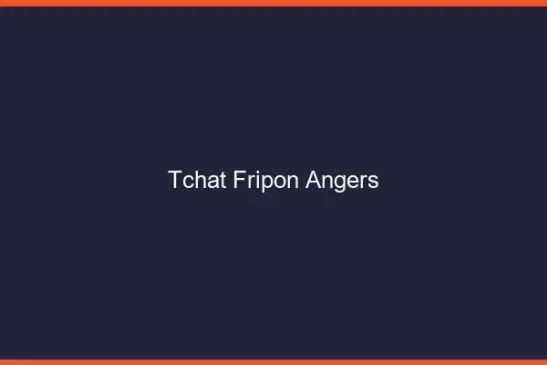 Tchat Fripon Angers