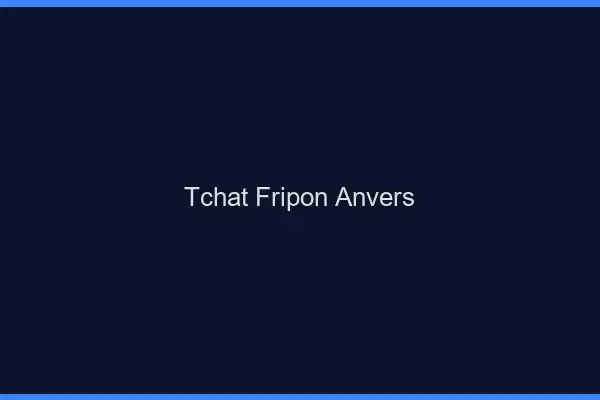 Tchat Fripon Anvers