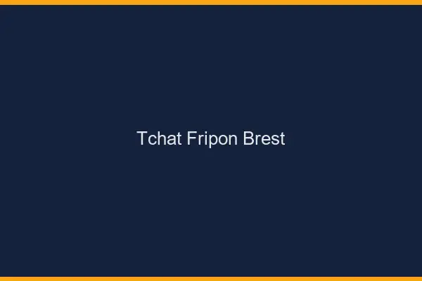 Tchat Fripon Brest