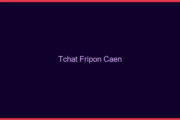 Tchat Fripon Caen