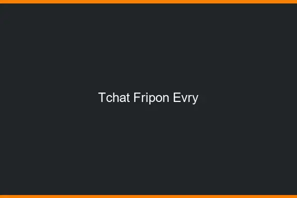 Tchat Fripon Évry