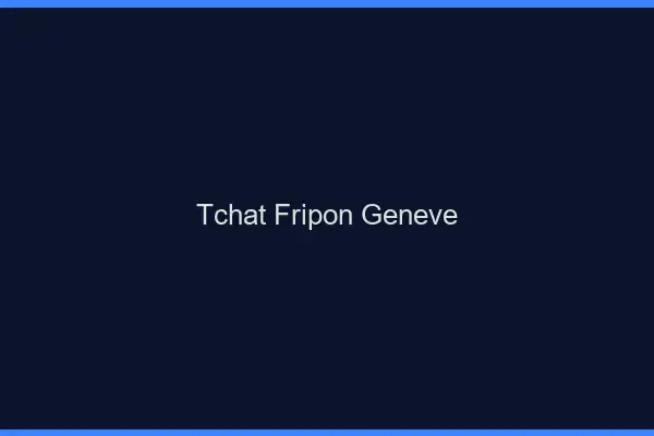 Tchat Fripon Genève