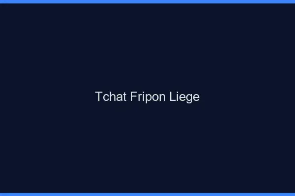 Tchat Fripon Liège