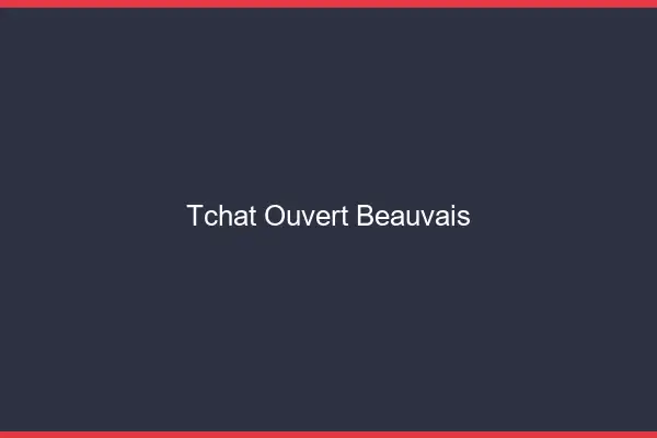 Tchat Ouvert Beauvais