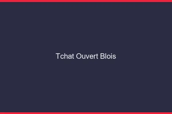 Tchat Ouvert Blois