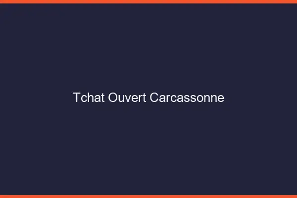 Tchat Ouvert Carcassonne