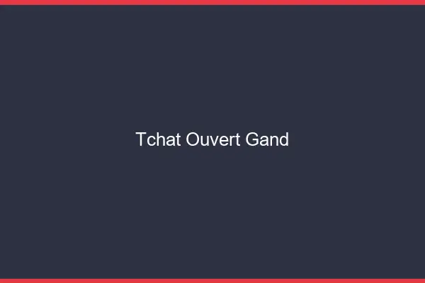 Tchat Ouvert Gand