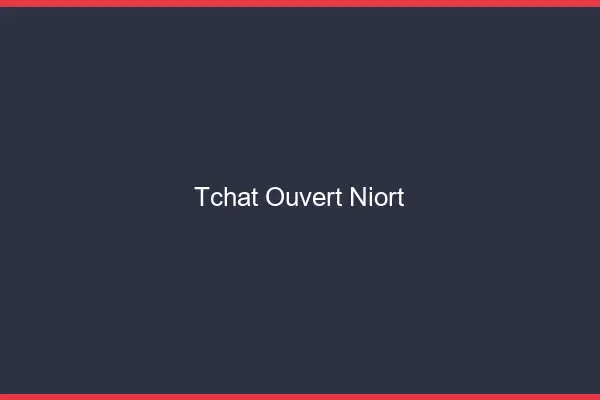 Tchat Ouvert Niort