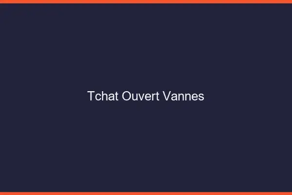 Tchat Ouvert Vannes