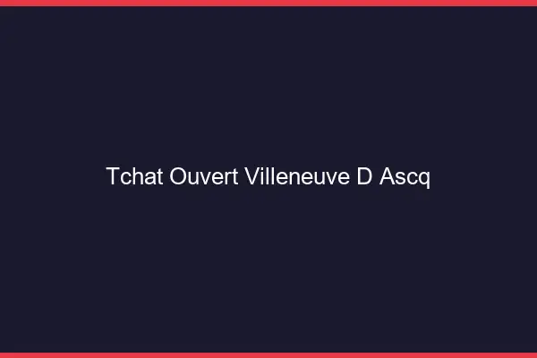 Tchat Ouvert Villeneuve-d'Ascq