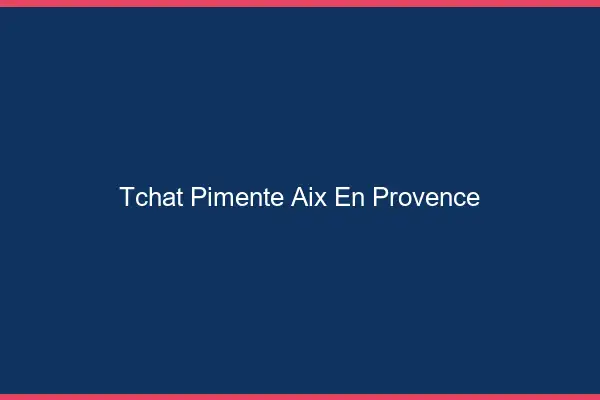 Tchat Pimenté Aix-en-Provence