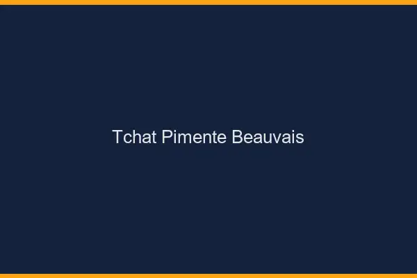 Tchat Pimenté Beauvais