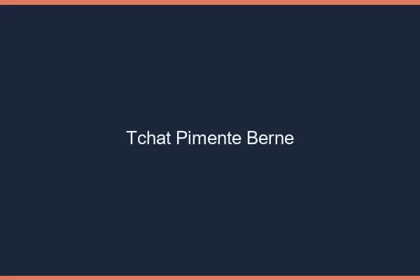 Tchat Pimenté Berne
