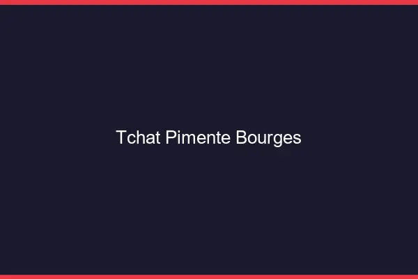 Tchat Pimenté Bourges