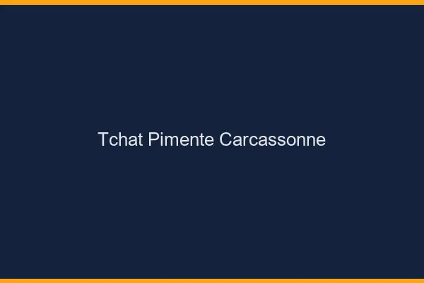 Tchat Pimenté Carcassonne