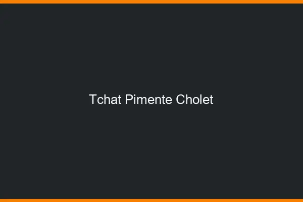 Tchat Pimenté Cholet