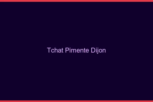 Tchat Pimenté Dijon
