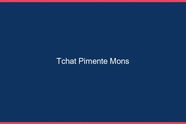 Tchat Pimenté Mons