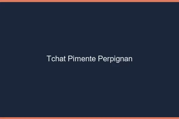Tchat Pimenté Perpignan
