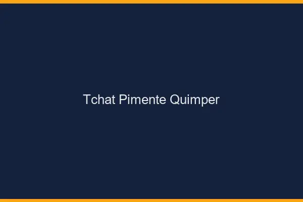 Tchat Pimenté Quimper