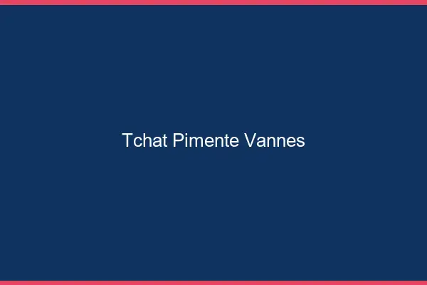 Tchat Pimenté Vannes