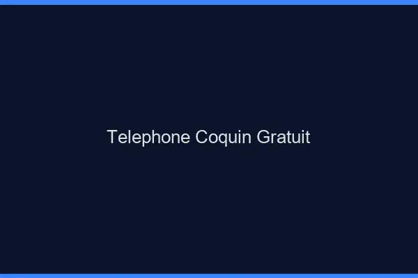 Téléphone Coquin Gratuit